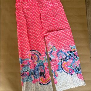 Lilly Pulitzer Pink Paisley Pants